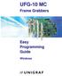 UFG-10 MC. Frame Grabbers. Easy Programming Guide. Windows