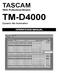 TASCAM TEAC Professional Division TM-D4000. Dynamic Mix Automation OPERATIONS MANUAL