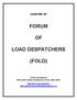 FORUM LOAD DESPATCHERS (FOLD)