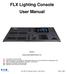 FLX Lighting Console User Manual