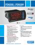 PD6200 / PD6300. PROVU Dual-Line 6-Digit Flow Rate/Totalizers SERIES.  Precision Digital Corporation