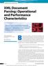 XML Document Parsing: Operational and Performance Characteristics