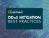 DDoS MITIGATION BEST PRACTICES