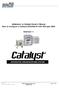Addendum to Catalyst Owner's Manual How to configure a Catalyst EtherNet/IP with RSLogix 5000