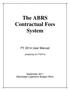 The ABRS Contractual Fees System