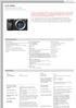 Key Technical Specification Lens Compatibility Sony E-mount lenses Sensor Type APS-C Sensor Type APS-C type (23.5 x 15.6 mm) Exmor CMOS sensor