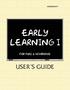 MARBLESOFT. Early Learning I. for Mac & Windows USER S GUIDE
