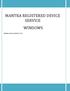 MANTRA REGISTERED DEVICE SERVICE WINDOWS MANTRA SOFTECH INDIA PVT LTD