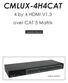 CMLUX-4H4CAT. 4 by 4 HDMI V1.3 over CAT 5 Matrix. Operation Manual CMLUX-4H4CAT
