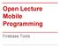 Open Lecture Mobile Programming. Firebase Tools