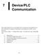 7 Device/PLC Communication