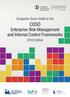 Singapore Quick Guide to the COSO. Enterprise Risk Management and Internal Control Frameworks Edition