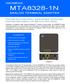 MTA8328-1N ANALOG TERMINAL ADAPTER. ` FEATURE-RICH AND HIGHLY MANAGEABLE TELEPHONE ADAPTER EMPOWERS VoIP SERVICE PROVIDERS