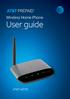 Wireless Home Phone. User guide AT&T WF721