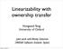 Linearizability with ownership transfer
