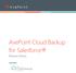 AvePoint Cloud Backup for Salesforce. Release Notes