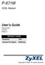 P-871M. User s Guide. VDSL Modem DEFAULT LOGIN. Version ME1 11/2009 Edition 2. Password Copyright All rights reserved