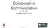Collaborative Communication. Martin Alfke