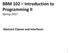 BBM 102 Introduction to Programming II Spring Abstract Classes and Interfaces