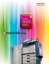 Colour MFP Up to 45 PPM Colour Medium Workgroup Copy, Print, Scan, Fax Secure MFP Eco Features