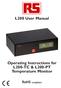 L200 User Manual. Operating Instructions for L200-TC & L200-PT Temperature Monitor. RoHS compliant