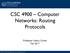 CSC 4900 Computer Networks: Routing Protocols