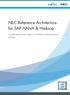NEC Reference Architecture for SAP HANA & Hadoop