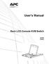 User s Manual. Rack LCD Console KVM Switch AP5808 AP5816