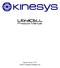 Product Manual. Manual Version Kinesys Projects Ltd