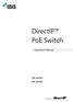 DirectIP PoE Switch. Operation Manual DH-2010P DH-2018P. Powered by