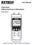 User Manual. Heavy Duty Differential Pressure Manometer. Model SDL720. Additional User Manual Translations available at