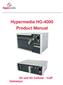 Hypermedia HG-4000 Product Manual