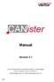 CANister. Manual. Version 3.1