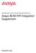 Avaya BCM-IVR Integration Supplement