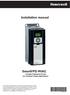 Honeywell. Installation manual. SmartVFD HVAC. Variable Frequency Drives for Variable Torque Applications