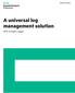 Business white paper A universal log management solution