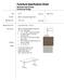 Furniture Specification Sheet
