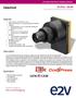 Datasheet. ELIIXA+ 16k/8k Cmos Multi-Line Monochrome Camera. Features. Description. Application. Contact us online at: e2v.