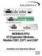 MODBUS RTU I/O Expansion Modules - Models C267, C277, and C287. Installation and Operations Manual Section 50