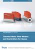Thermal Mass Flow Meters and Controllers for Gases