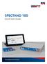 SPECTANO 100. Quick Start Guide. Smart Measurement Solutions