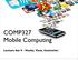 COMP327 Mobile Computing. Lecture Set 9 - Model, View, Controller