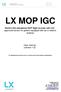 LX MOP IGC. World s first standalone MOP flight recorder with IGC approved sensor for gliders equipped with jet or electric engines