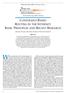 CONSTRAINT-BASED ROUTING IN THE INTERNET: BASIC PRINCIPLES AND RECENT RESEARCH