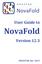 User Guide to. NovaFold. Version 12.3