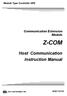 Module Type Controller SRZ. Communication Extension Module Z-COM. Host Communication Instruction Manual IMS01T23-E3 RKC INSTRUMENT INC.