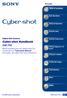 Cyber-shot Handbook DSC-T50. Table of contents. Index VCLICK!