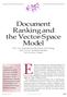 Document Ranking and the Vector-Space Model