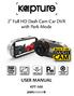 2 Full HD Dash Cam Car DVR with Park Mode