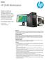 HP Z640 Workstation. Datasheet. HP recommends Windows 10 Pro.
